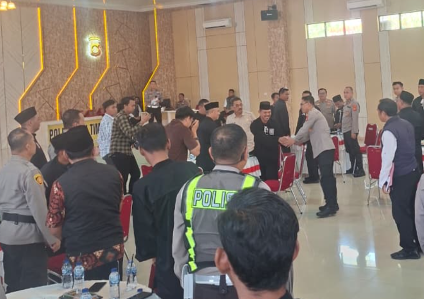 PSHT OKU Timur Pusat Madiun Menghadiri Deklarasi Sabuk Kamtibmas 2026 bersama KAPOLRES OKU Timur AKBP Adik Listiyono, S.I.K., M.H.