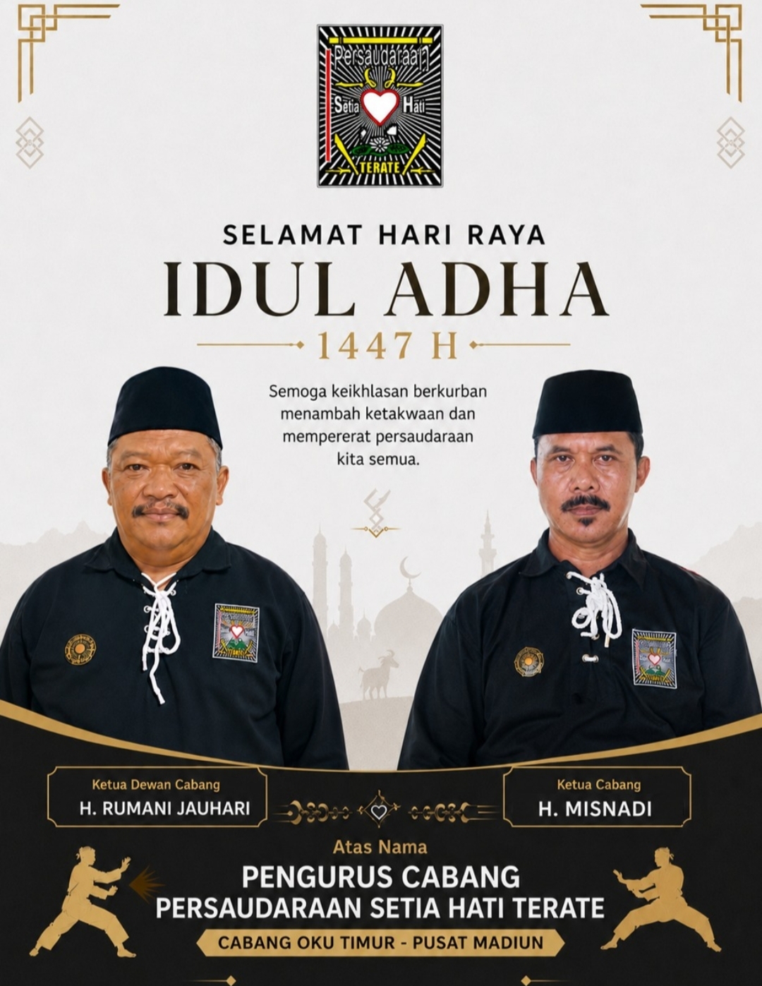 Ketua Cabang & Ketua Dewan Cabang Ingatkan Idul adha Sebagai Kilas Balik
